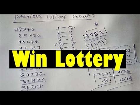 winning lottery number predictions.
